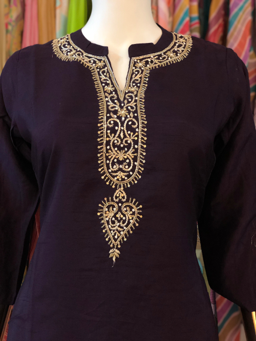 Dola Silk Handwork Suit Set #1442